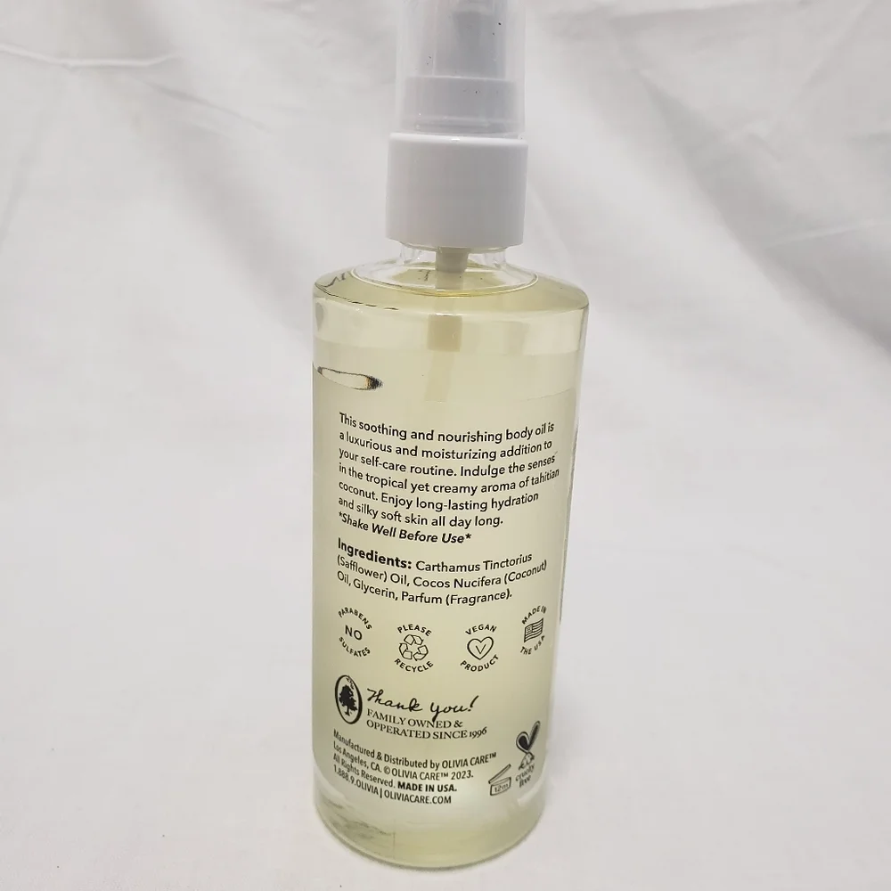 OLIVIA CARE Tahitian Coconut Nourishing Body oil 4 fl‎ oz
